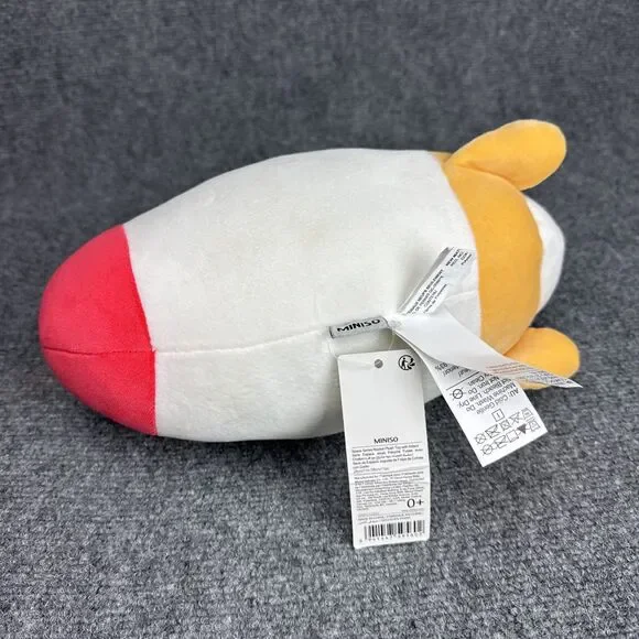MINISO Life Space Series Rocket Plush Toy With Kitten - 11" Red Yellow Blue - Picture 6 of 7